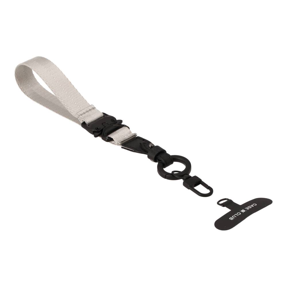 navy/grey crossbody 2 in 1 lanyard